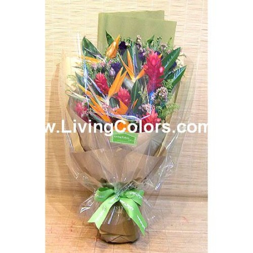 Red Ginger & Bird of Paradise Bouquet
