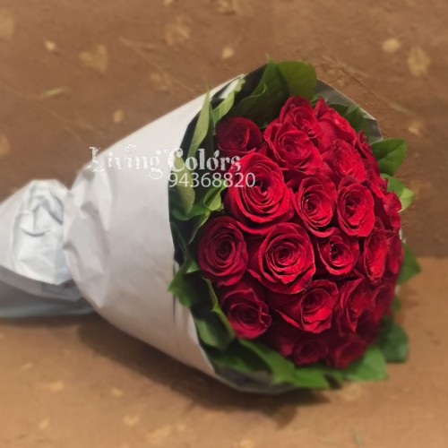 Roses Bouquet (24pcs) in Minimal Style